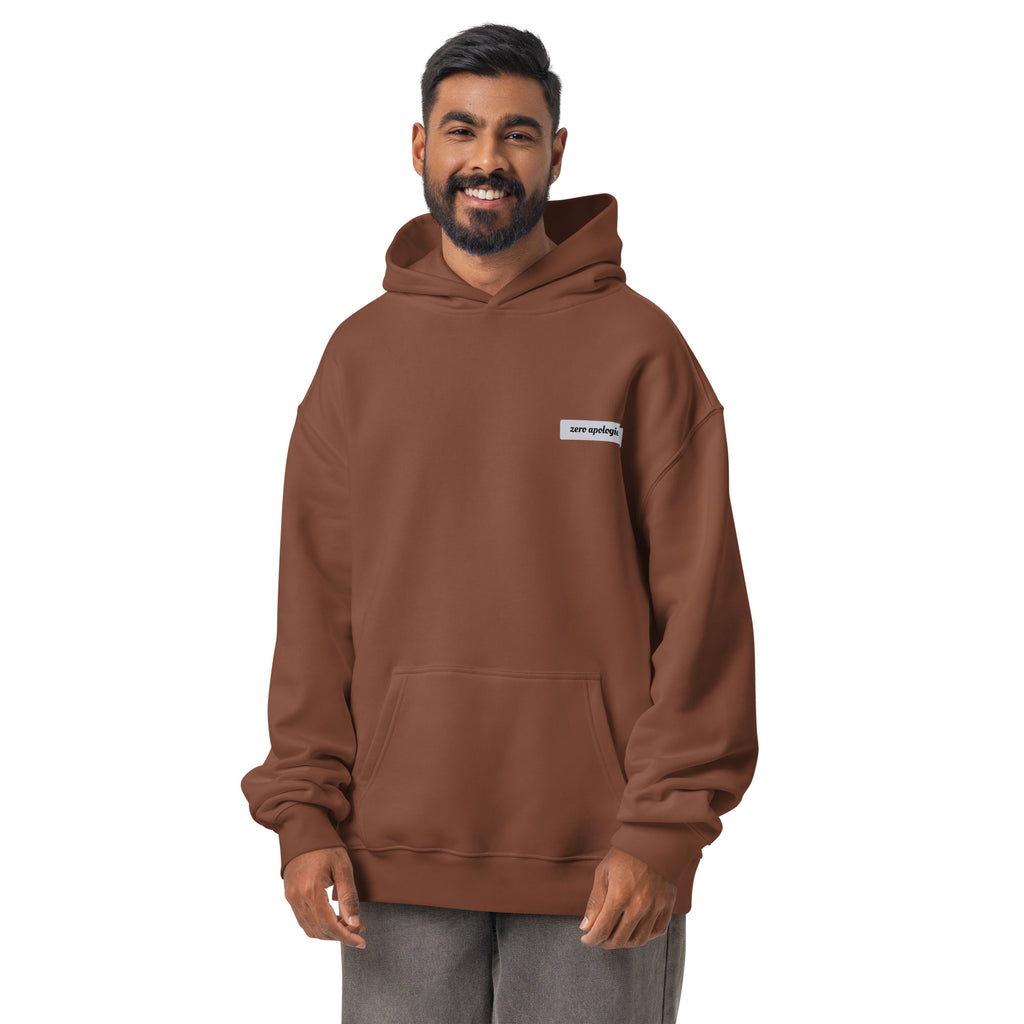 4D Visual Systems Thinker | Unisex Oversized Hoodie | Zero Apologies unisex-relax-hoodie-chestnut-front-6a57af248b01a Hoodie