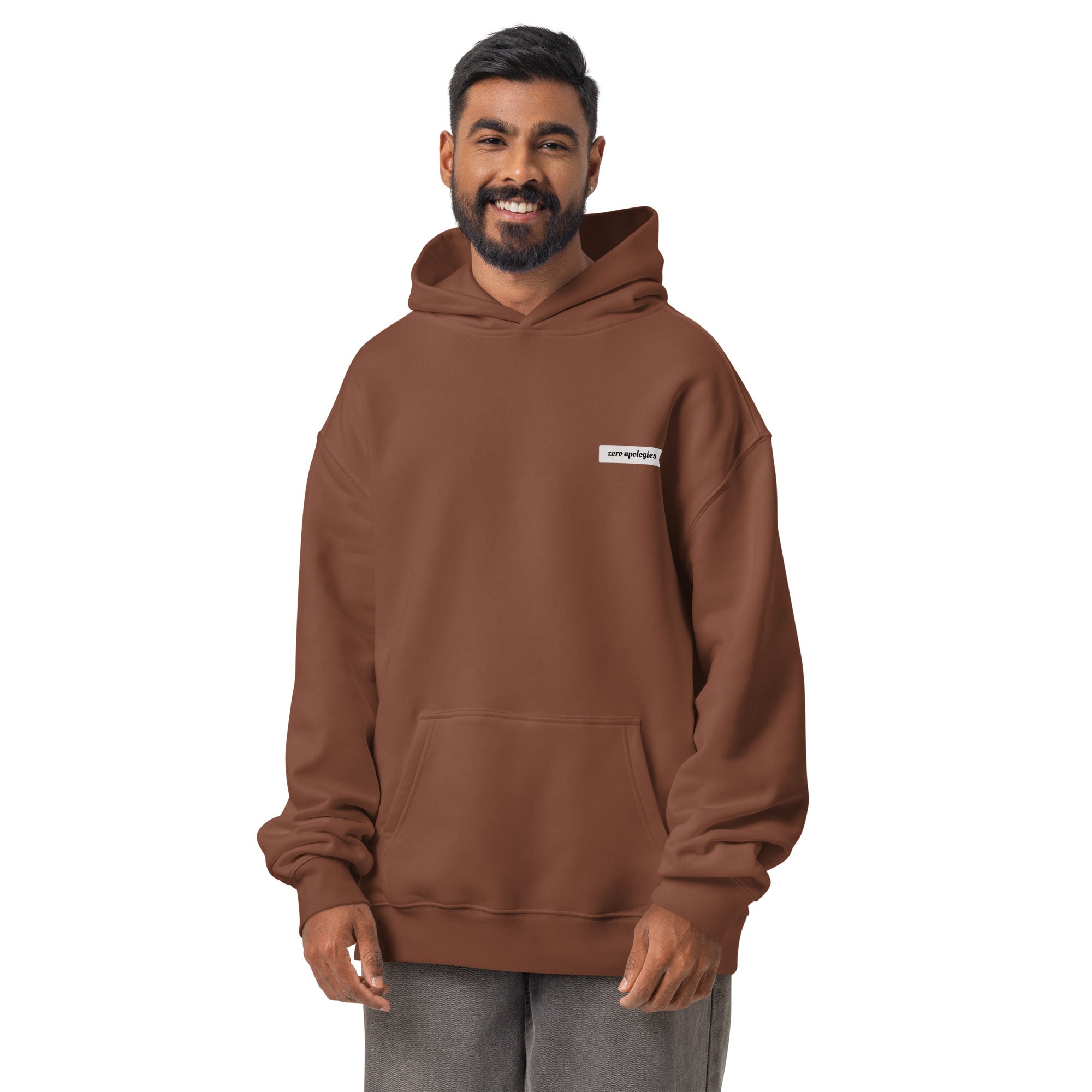 The EQ Engine | Unisex Oversized Hoodie | Zero Apologies unisex-relax-hoodie-chestnut-front-6a58daf410132 Hoodie