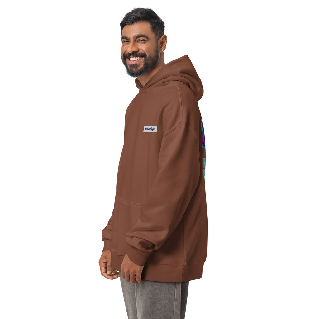 4D Visual Systems Thinker | Unisex Oversized Hoodie | Zero Apologies unisex-relax-hoodie-chestnut-left-front-6a57af248b82a Hoodie
