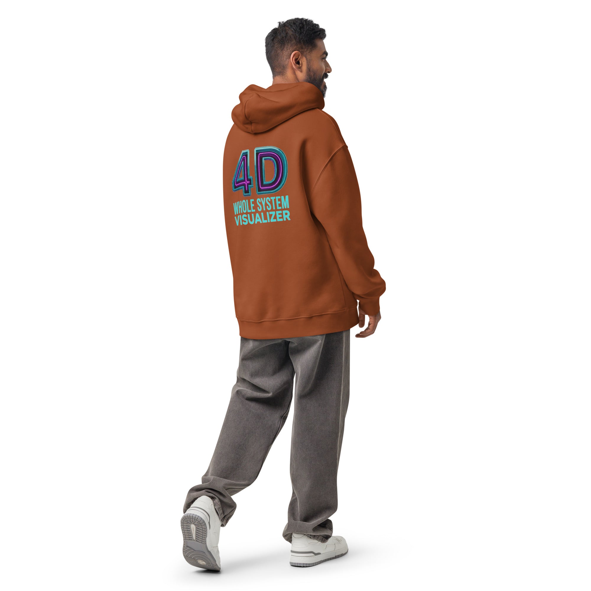 4D Visual Systems Thinker | Unisex Oversized Hoodie | Zero Apologies unisex-relax-hoodie-clay-back-6a57af248c41c Hoodie