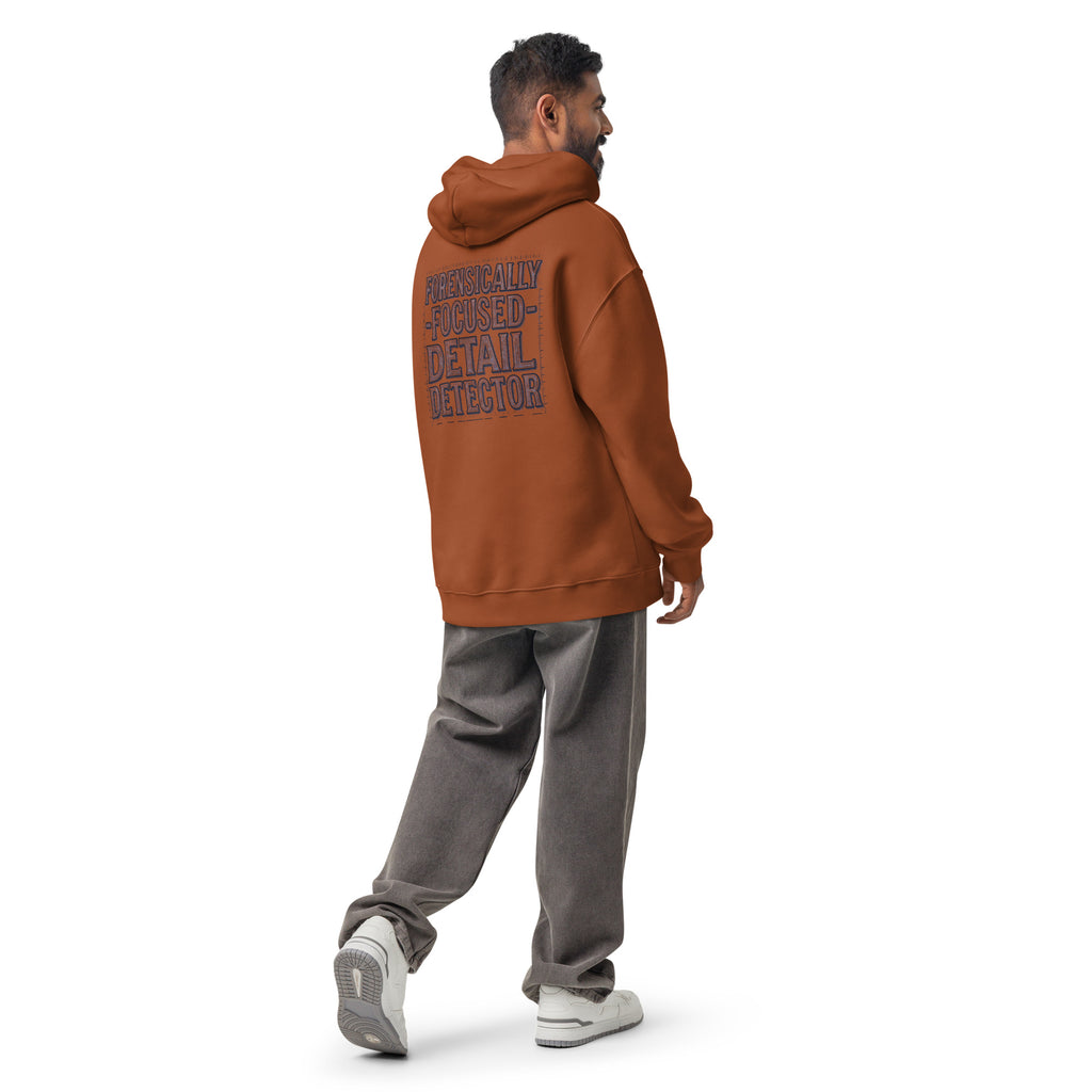 Forensically Focused | Unisex Oversized Hoodie | Zero Apologies unisex-relax-hoodie-clay-back-6a58d3fb8d1d0 Hoodie