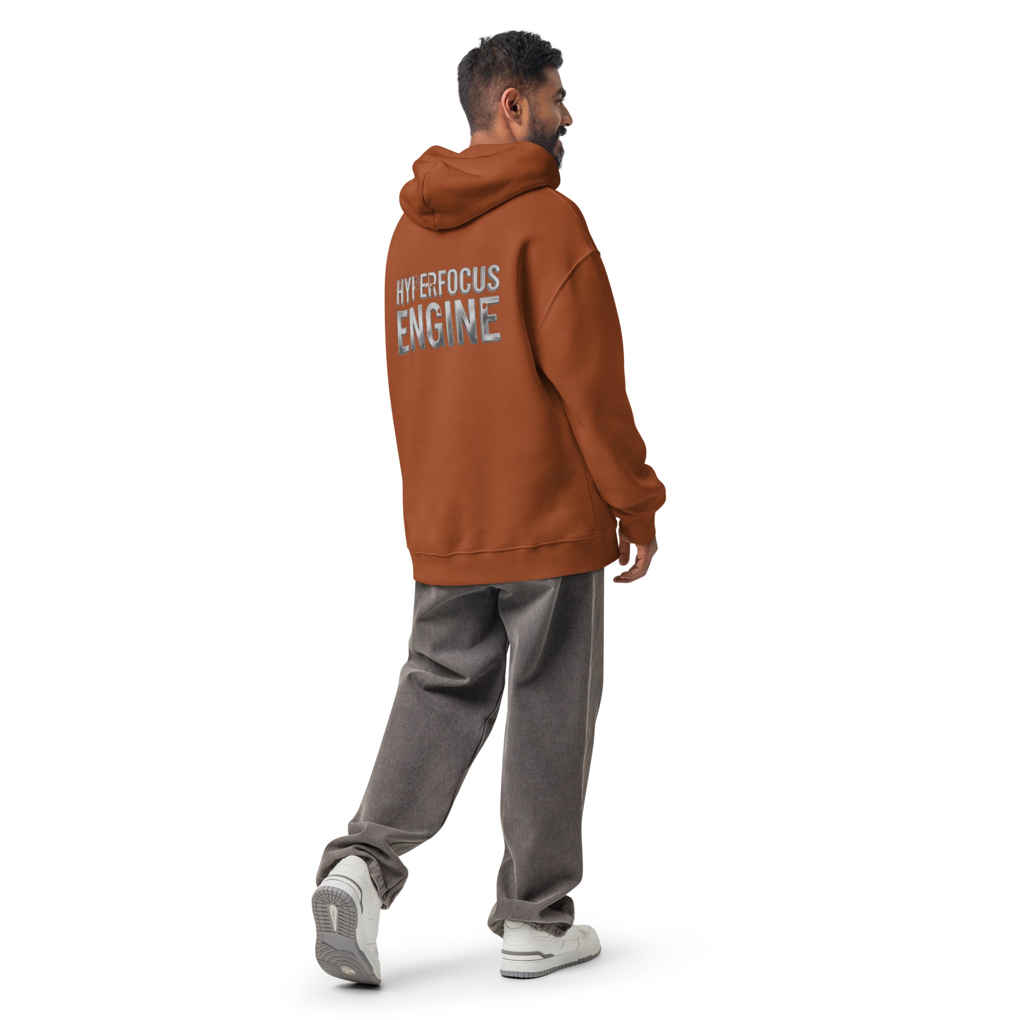 Hyperfocus Engine | Unisex Oversized Hoodie | Zero Apologies unisex-relax-hoodie-clay-back-6a58d9debc937 Hoodie