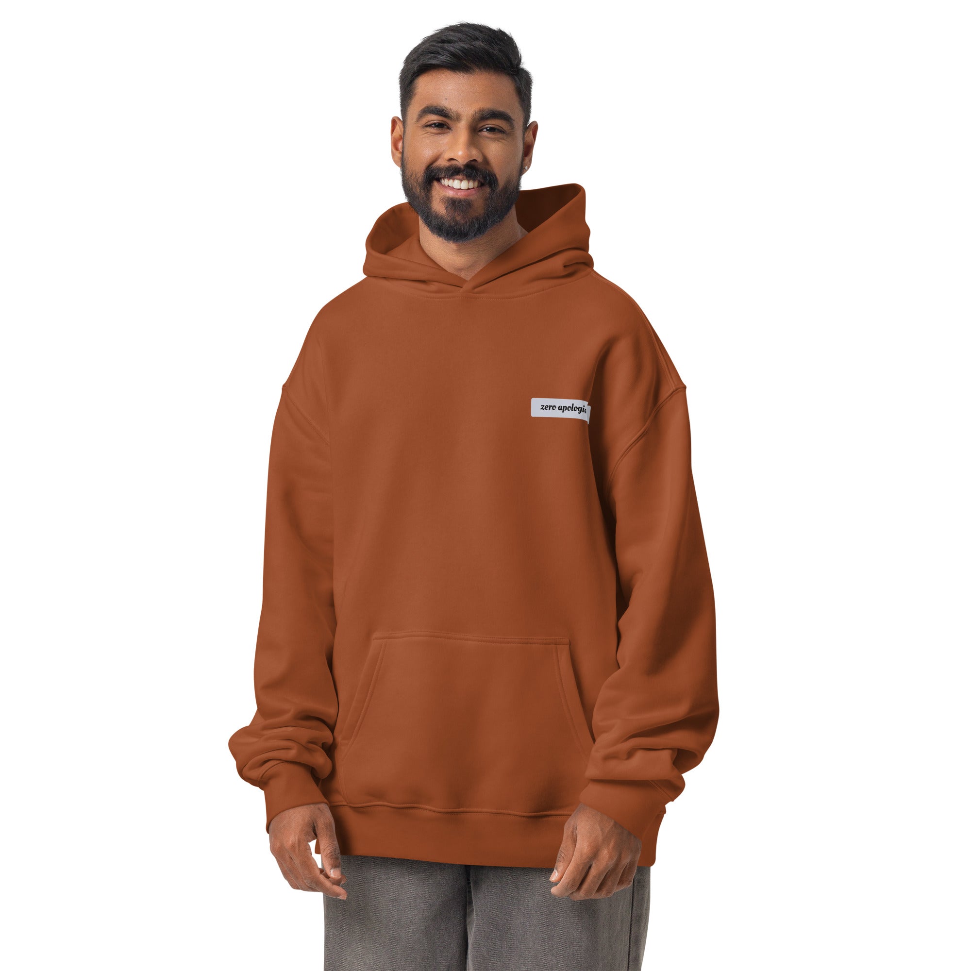 4D Visual Systems Thinker | Unisex Oversized Hoodie | Zero Apologies unisex-relax-hoodie-clay-front-6a57af248ce9f Hoodie