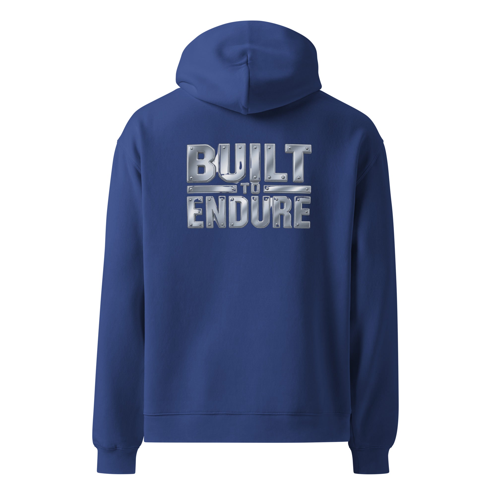 Built To Endure | Unisex Oversized Hoodie | Zero Apologies unisex-relax-hoodie-cobalt-back-6a5798ef3bebb Hoodie
