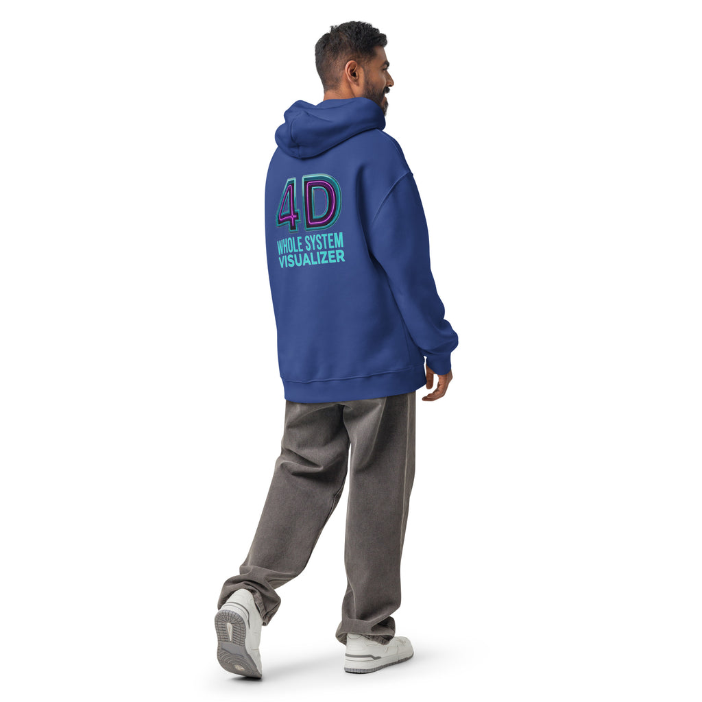 4D Visual Systems Thinker | Unisex Oversized Hoodie | Zero Apologies unisex-relax-hoodie-cobalt-back-6a57af24868c8 Hoodie