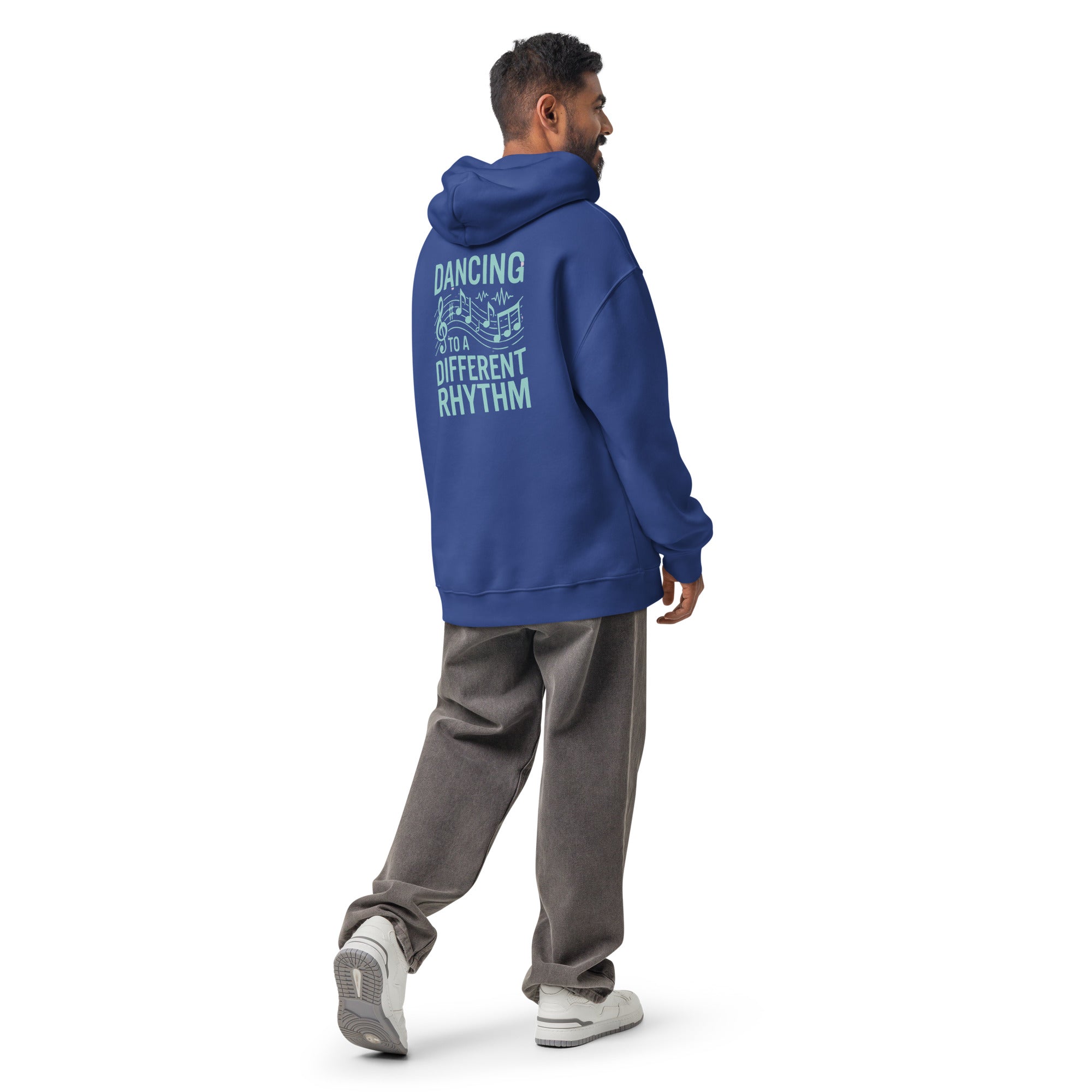 Dancing to a Different Rhythm | Unisex Oversized Hoodie | Zero Apologies unisex-relax-hoodie-cobalt-back-6a58d91e0ff86 Hoodie