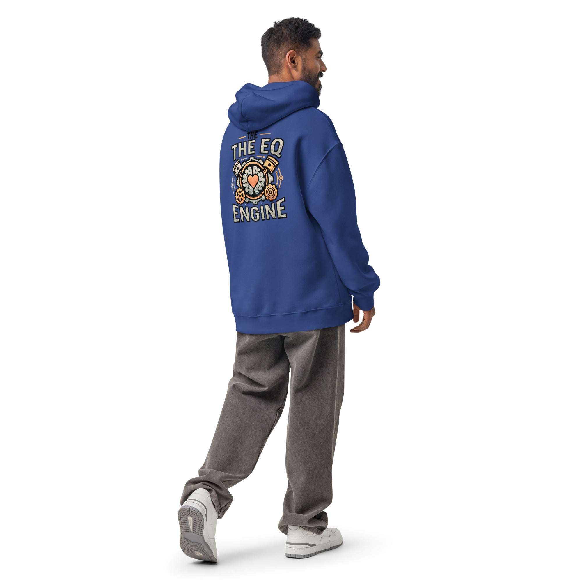 The EQ Engine | Unisex Oversized Hoodie | Zero Apologies unisex-relax-hoodie-cobalt-back-6a58daf40d5ee Hoodie