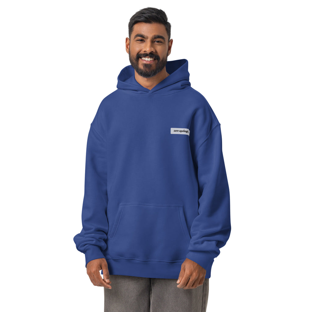 4D Visual Systems Thinker | Unisex Oversized Hoodie | Zero Apologies unisex-relax-hoodie-cobalt-front-6a57af248985a Hoodie