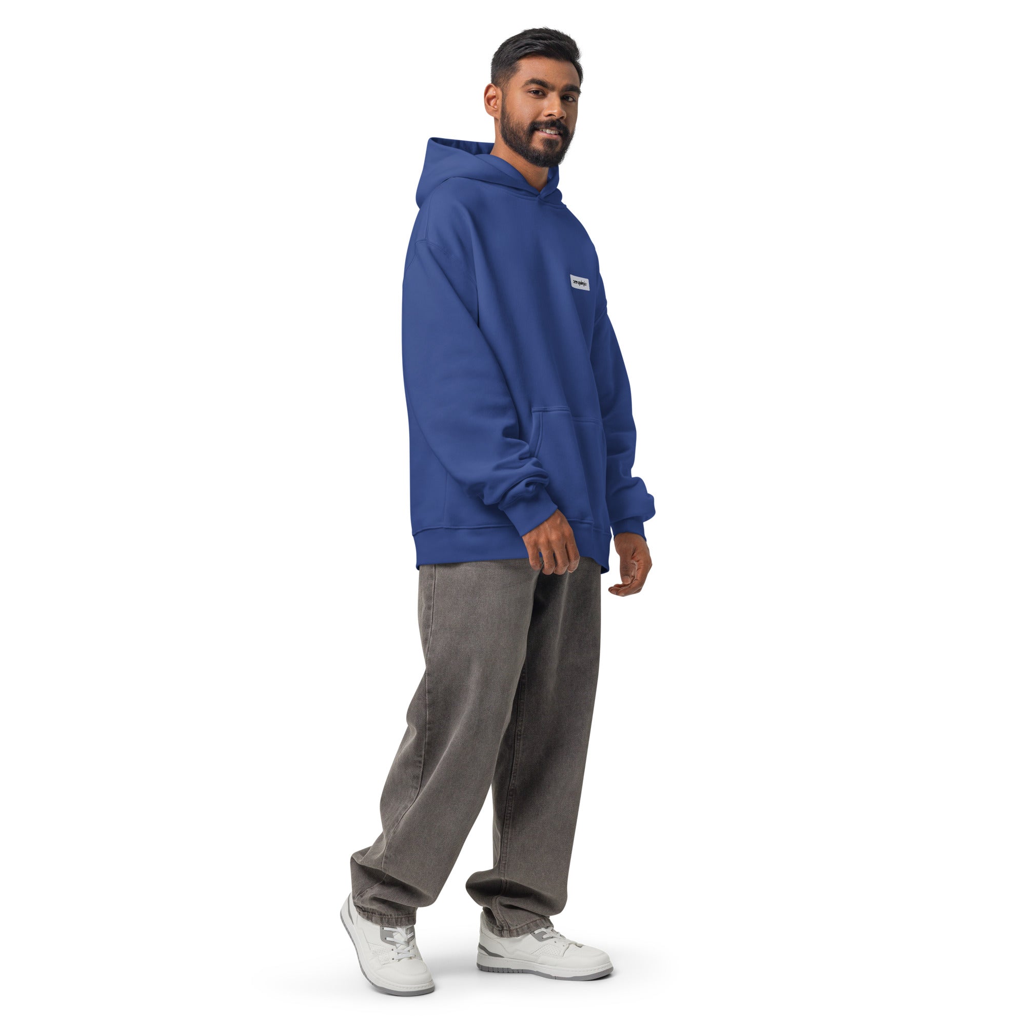 4D Visual Systems Thinker | Unisex Oversized Hoodie | Zero Apologies unisex-relax-hoodie-cobalt-right-front-6a57af248a44f Hoodie