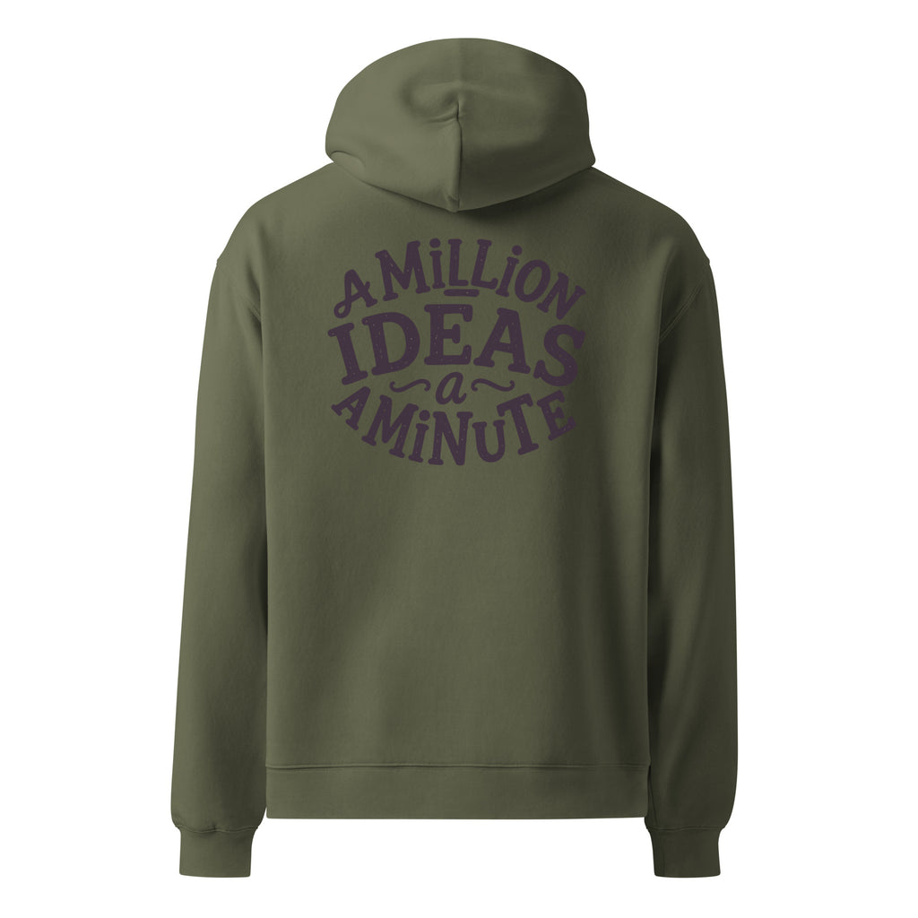 A Million Ideas A Minute | Unisex Oversized Hoodie | Zero Apologies unisex-relax-hoodie-cypress-back-6a579e15298f1 Hoodie