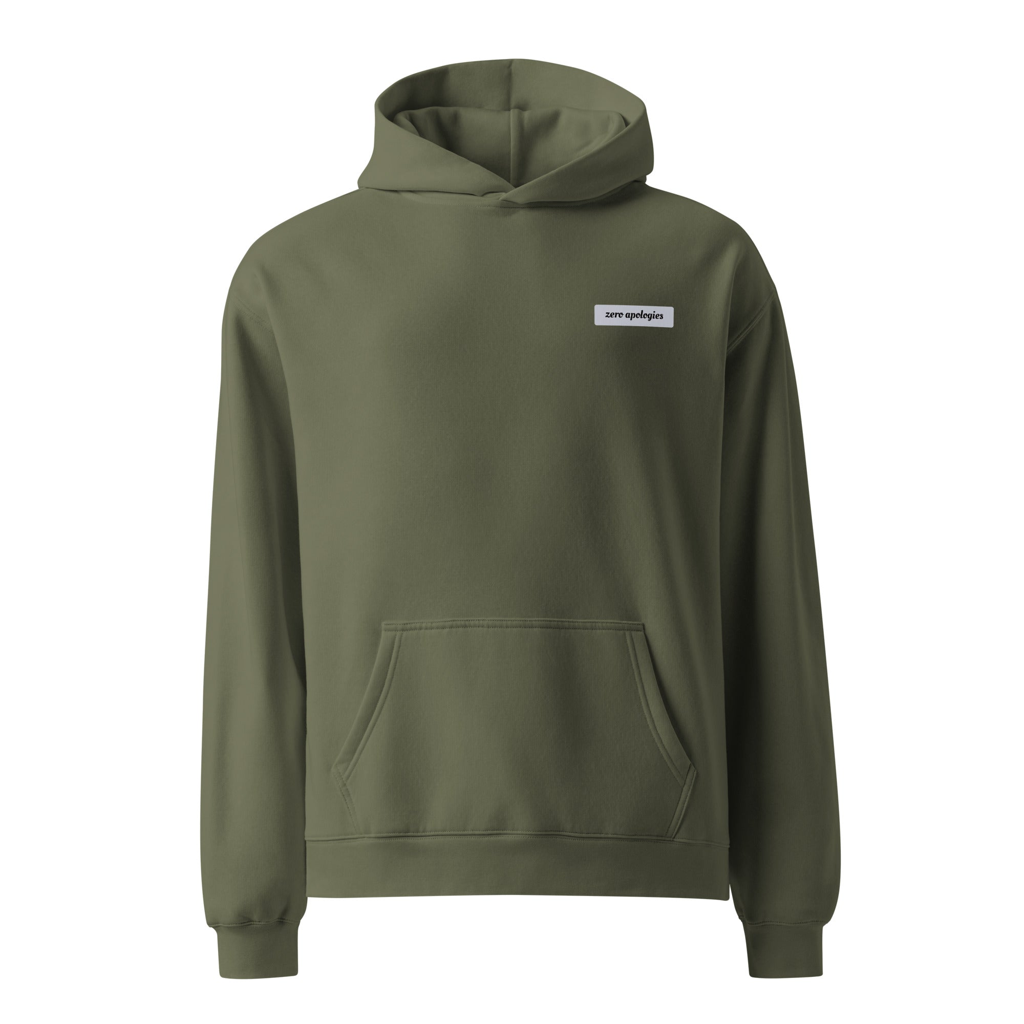 Great Minds Do NOT... | Unisex Oversized Hoodie | Zero Apologies unisex-relax-hoodie-cypress-front-6a57a388378fa Hoodie