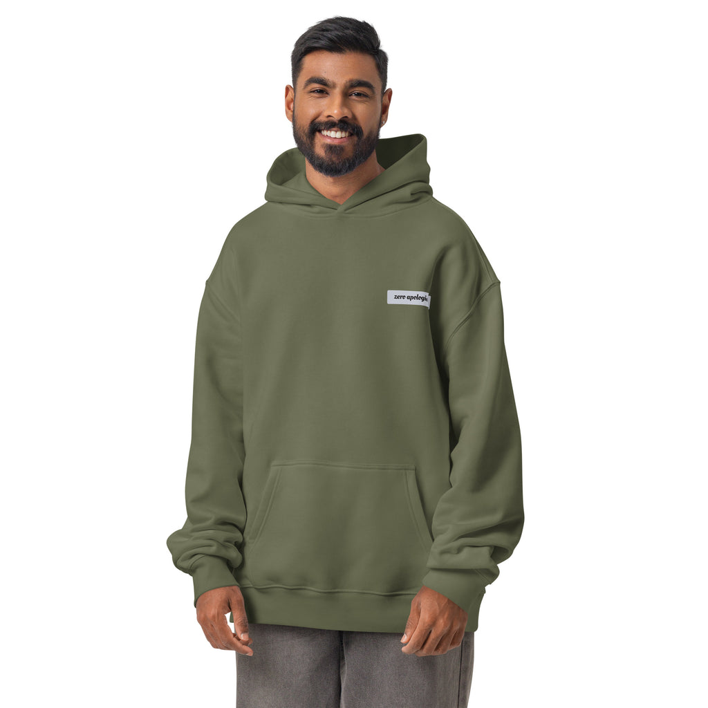 4D Visual Systems Thinker | Unisex Oversized Hoodie | Zero Apologies unisex-relax-hoodie-cypress-front-6a57af24904e3 Hoodie