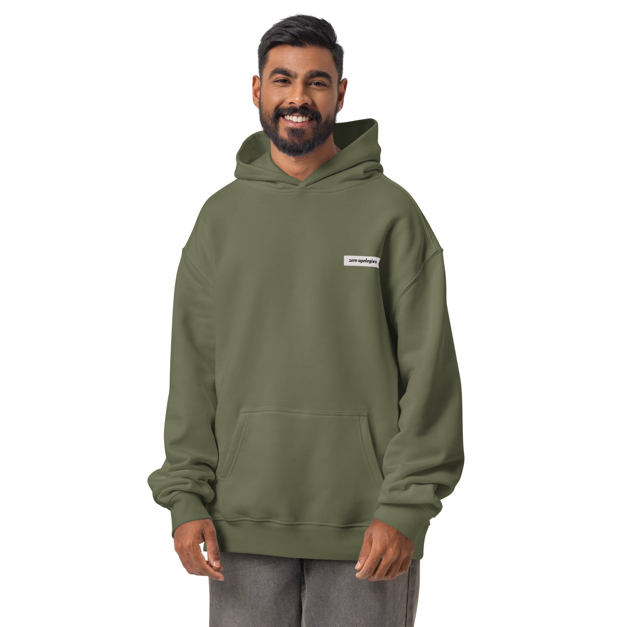 The EQ Engine | Unisex Oversized Hoodie | Zero Apologies unisex-relax-hoodie-cypress-front-6a58daf4139b0 Hoodie