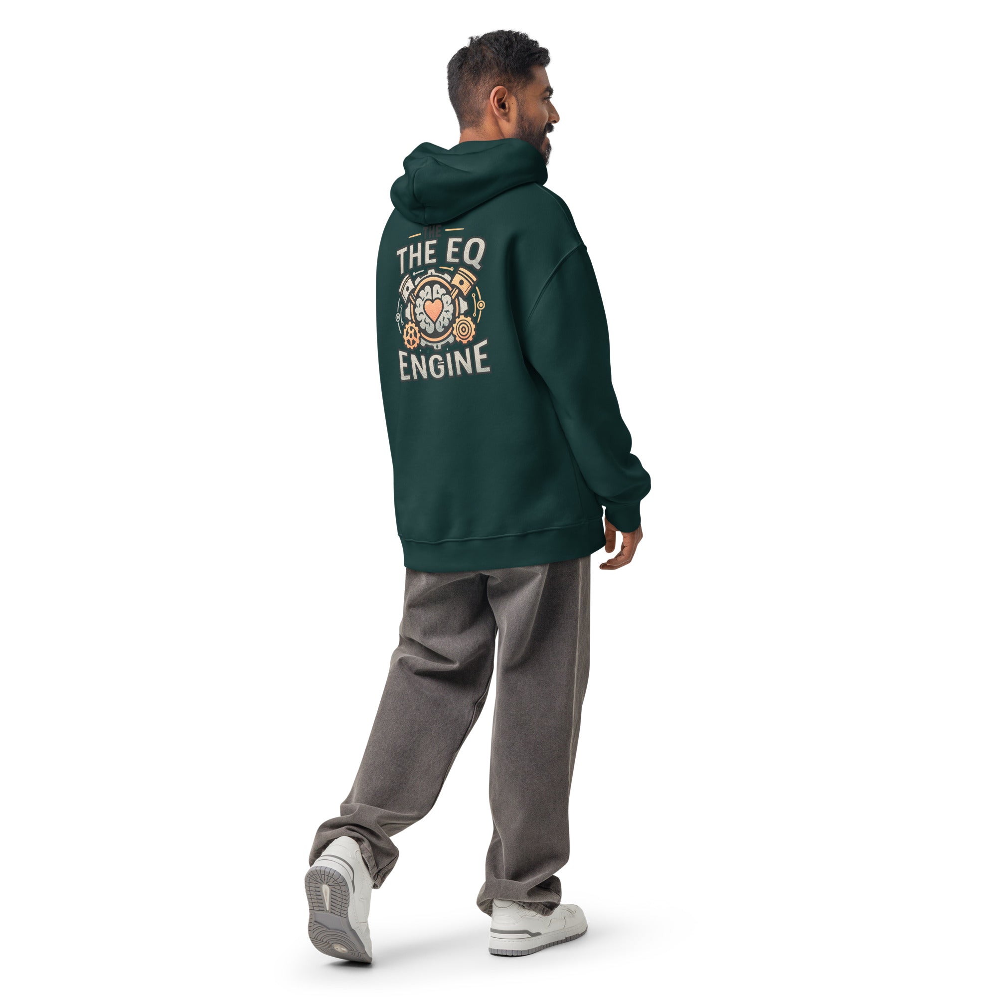 The EQ Engine | Unisex Oversized Hoodie | Zero Apologies unisex-relax-hoodie-pine-green-back-6a58daf40bf90 Hoodie