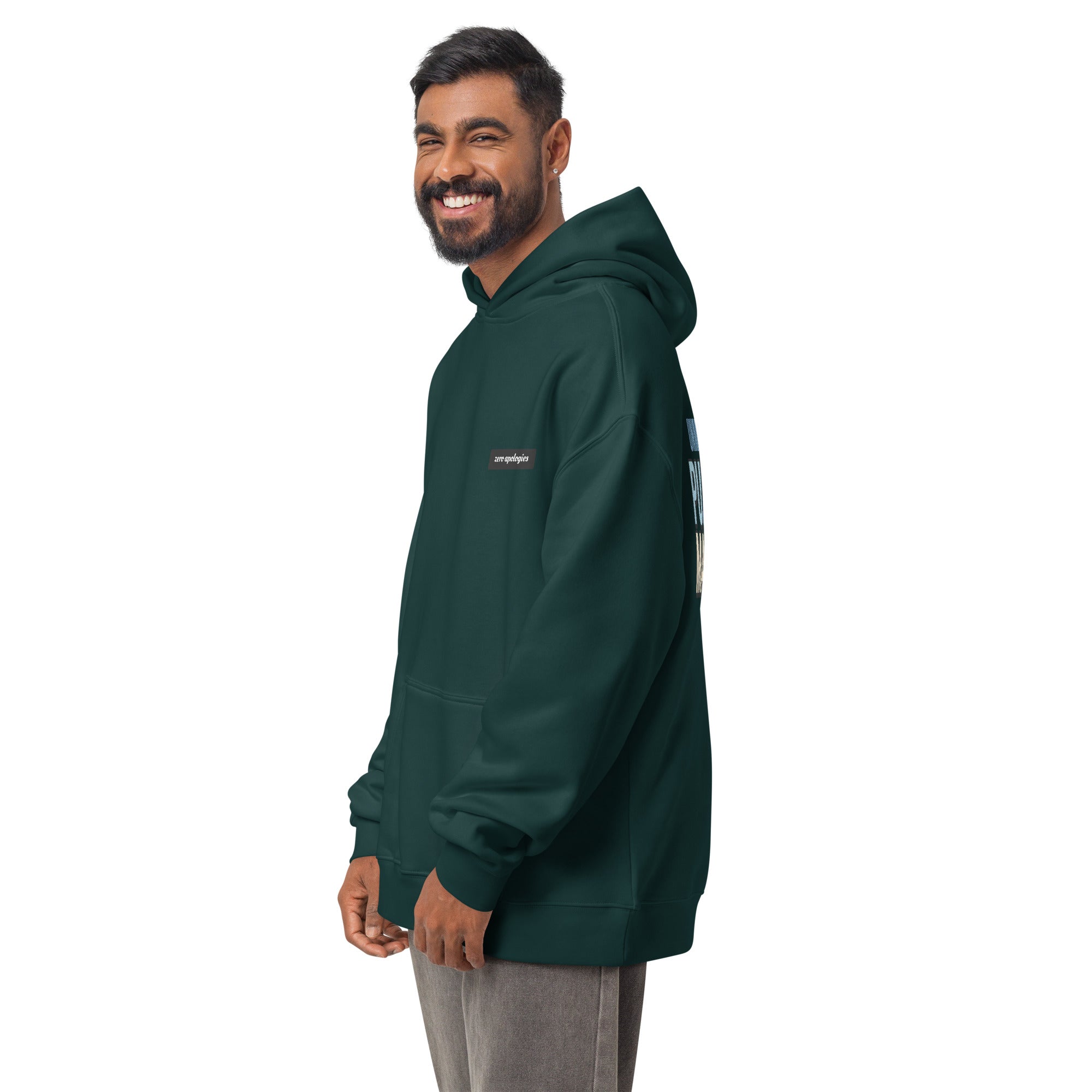 Unmatched Puzzle Master | Unisex Oversized Hoodie | Zero Apologies unisex-relax-hoodie-pine-green-left-front-6a58d4a248b6f Hoodie