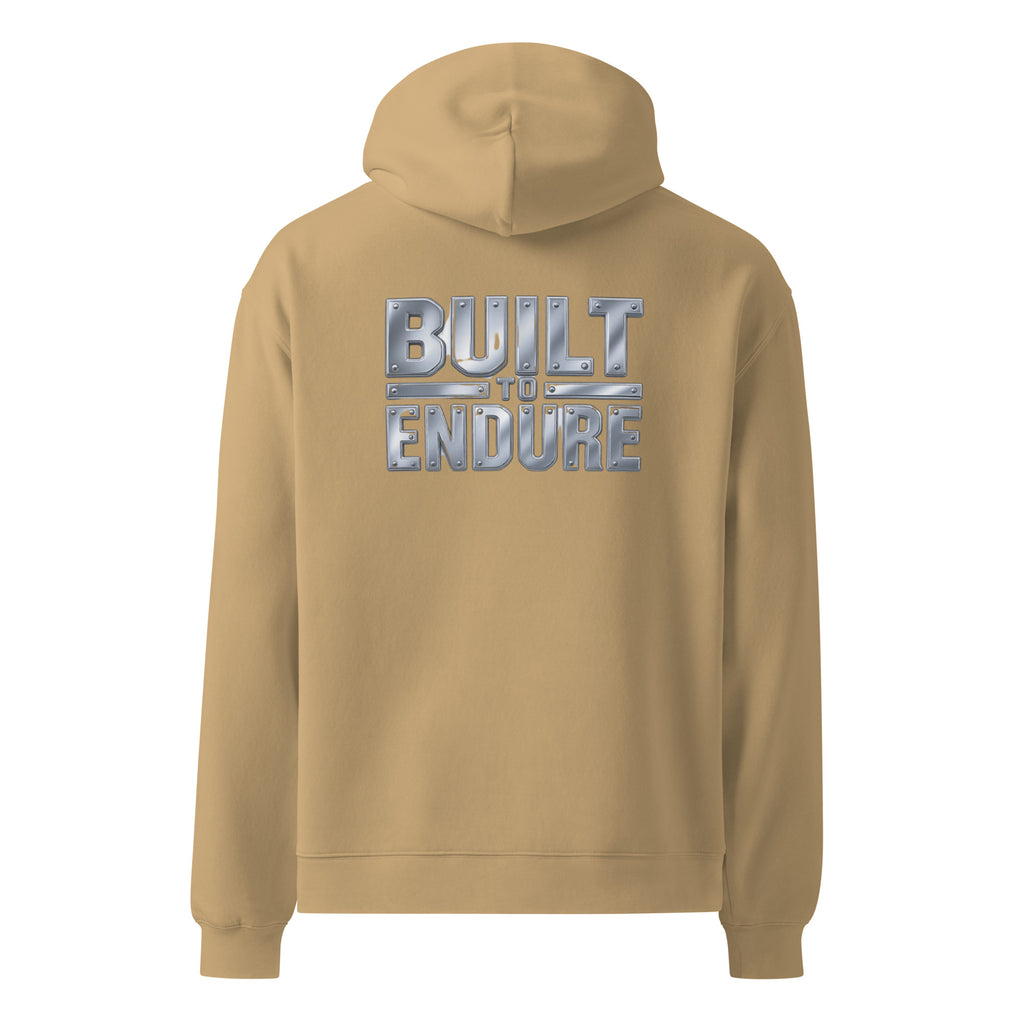 Built To Endure | Unisex Oversized Hoodie | Zero Apologies unisex-relax-hoodie-sand-back-6a5798ef3c268 Hoodie