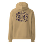 A Million Ideas A Minute | Unisex Oversized Hoodie | Zero Apologies unisex-relax-hoodie-sand-back-6a579e152a754 Hoodie