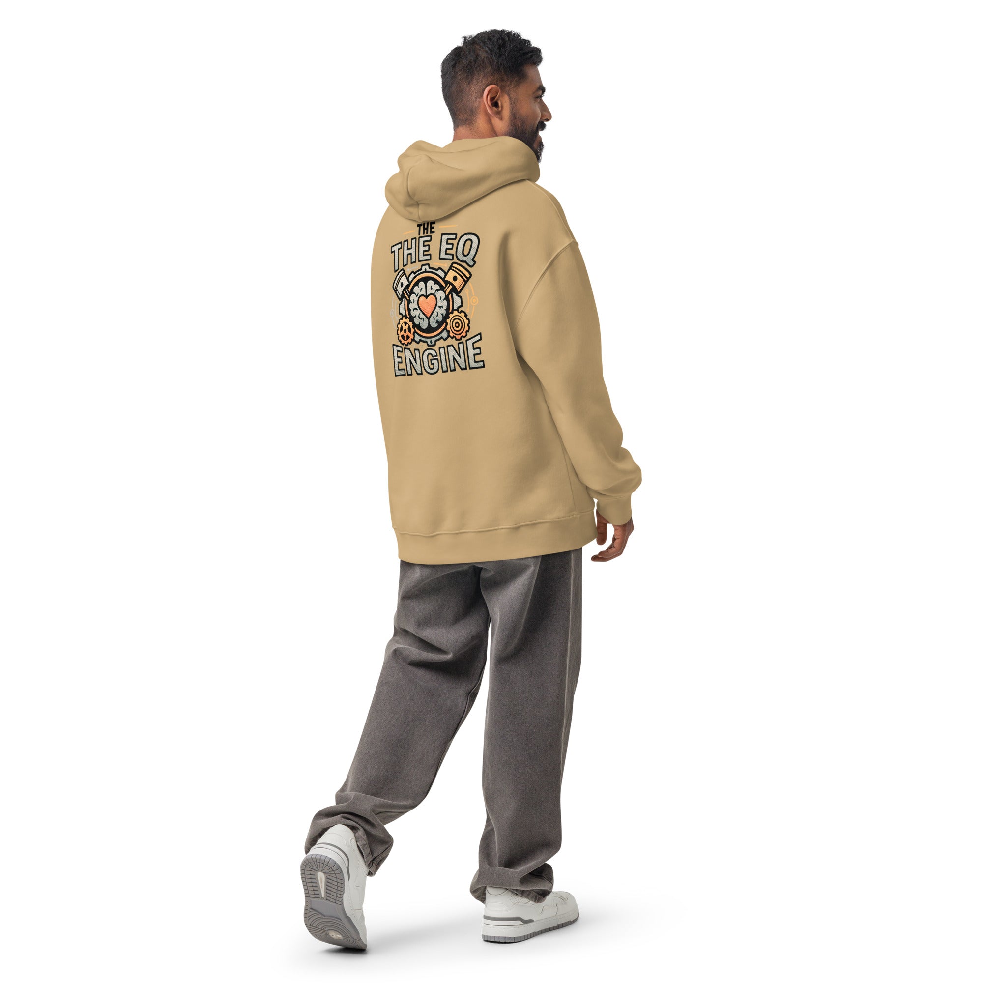 The EQ Engine | Unisex Oversized Hoodie | Zero Apologies unisex-relax-hoodie-sand-back-6a58daf415488 Hoodie