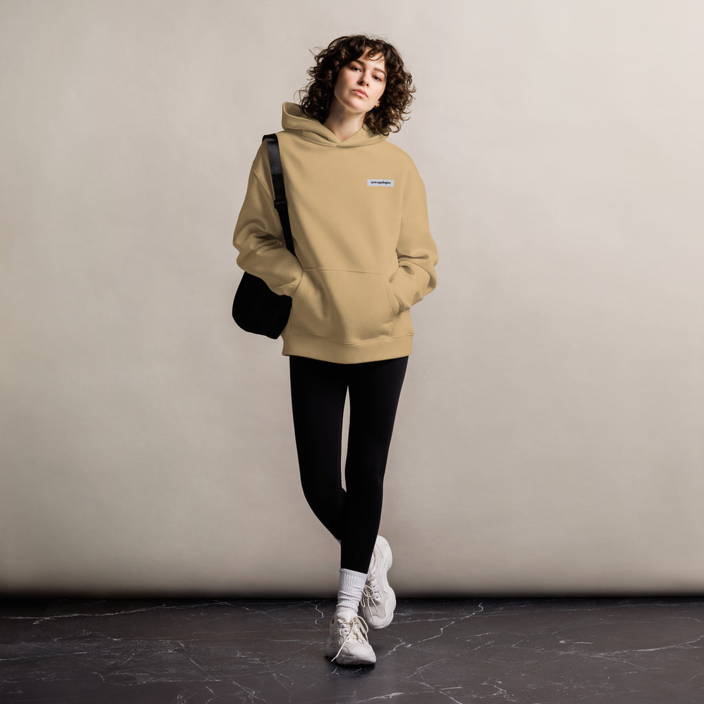 Built To Endure | Unisex Oversized Hoodie | Zero Apologies unisex-relax-hoodie-sand-front-6a5798ef3cbd3 Hoodie
