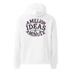 A Million Ideas A Minute | Unisex Oversized Hoodie | Zero Apologies unisex-relax-hoodie-white-back-6a579e153101e Hoodie