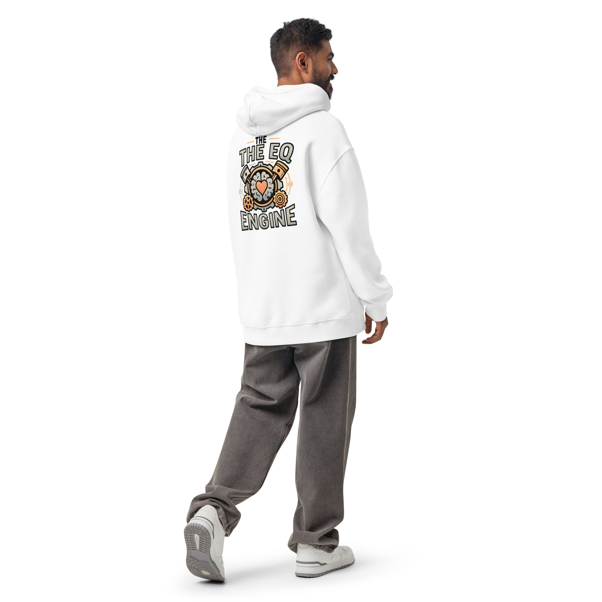 The EQ Engine | Unisex Oversized Hoodie | Zero Apologies unisex-relax-hoodie-white-back-6a58daf422675 Hoodie