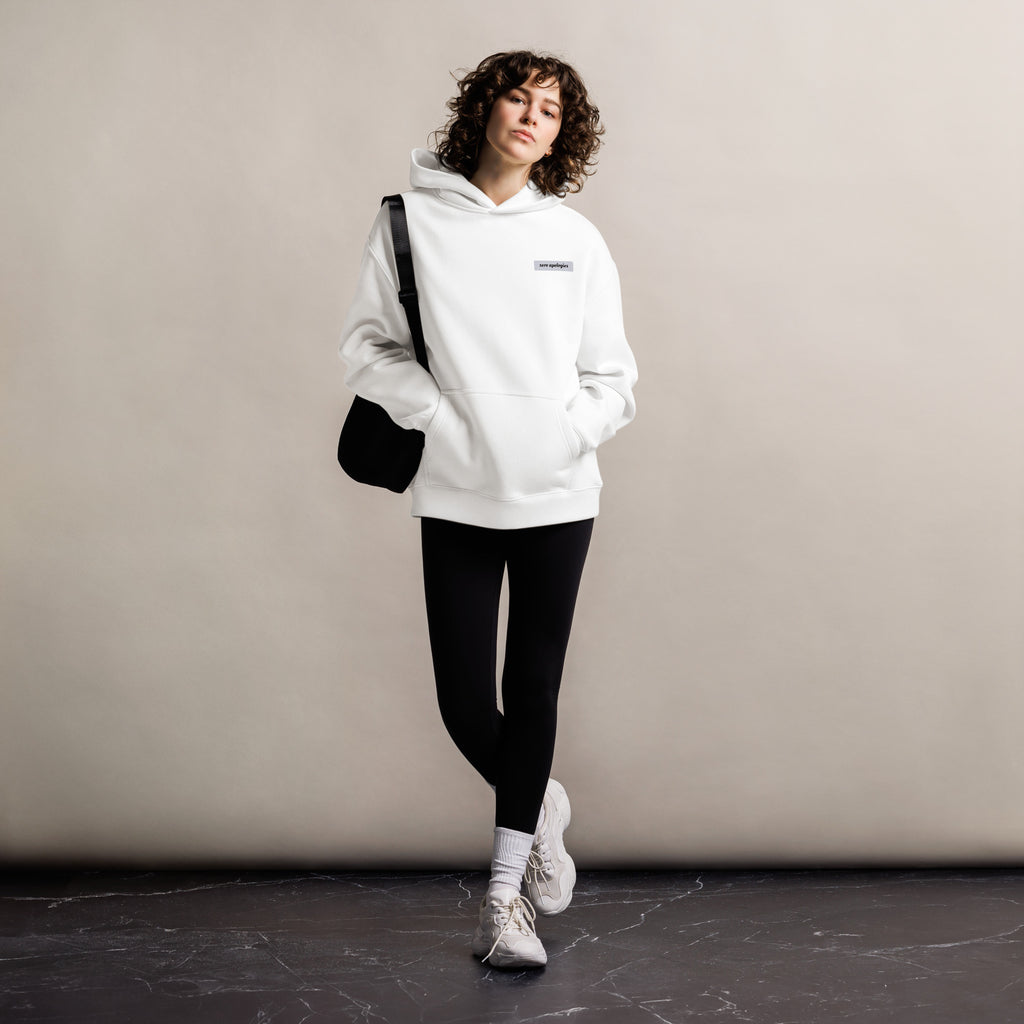 Built To Endure | Unisex Oversized Hoodie | Zero Apologies unisex-relax-hoodie-white-front-6a5798ef3c943 Hoodie