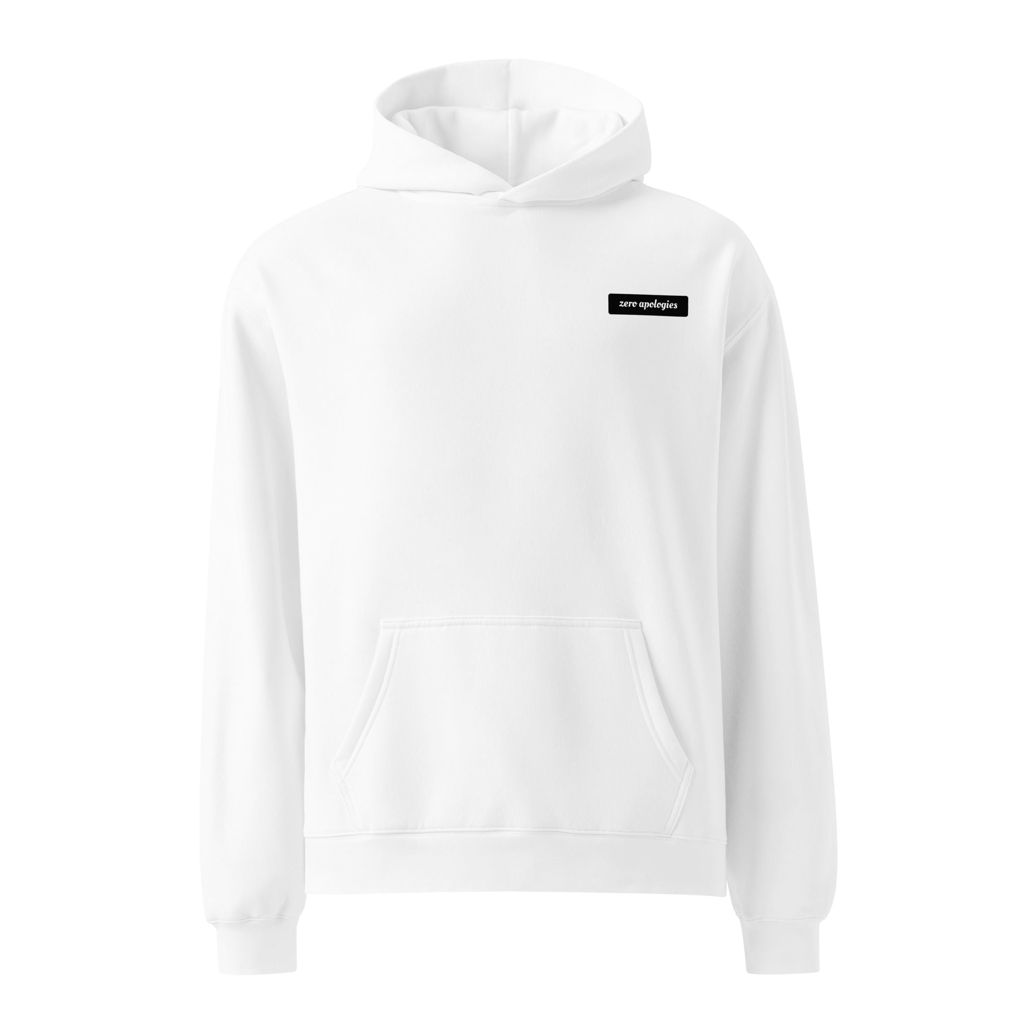 Raw Turbine Energy | Unisex Oversized Hoodie | Zero Apologies unisex-relax-hoodie-white-front-6a57a7ee87819 Hoodie
