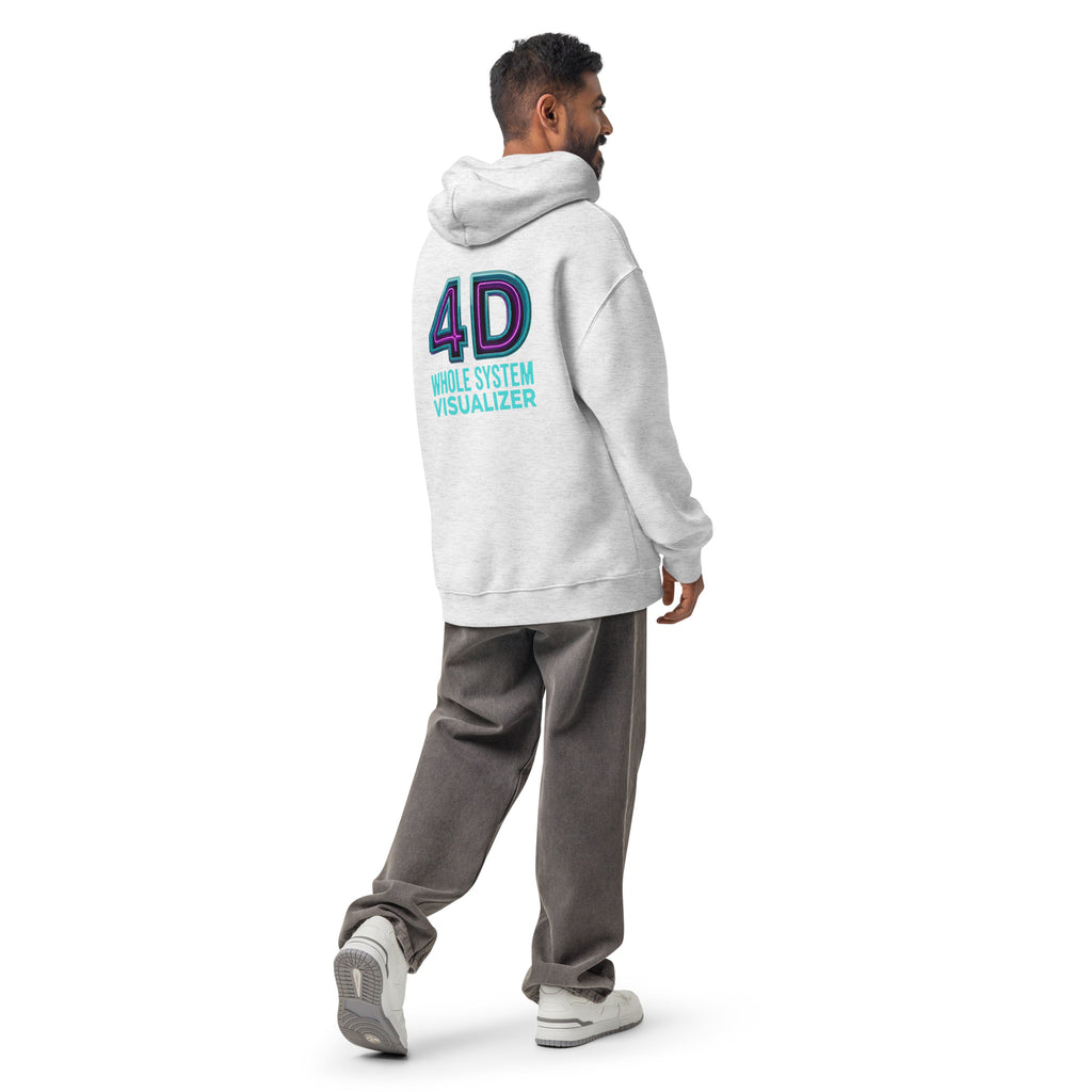 4D Visual Systems Thinker | Unisex Oversized Hoodie | Zero Apologies unisex-relax-hoodie-white-heather-back-6a57af249daf2 Hoodie