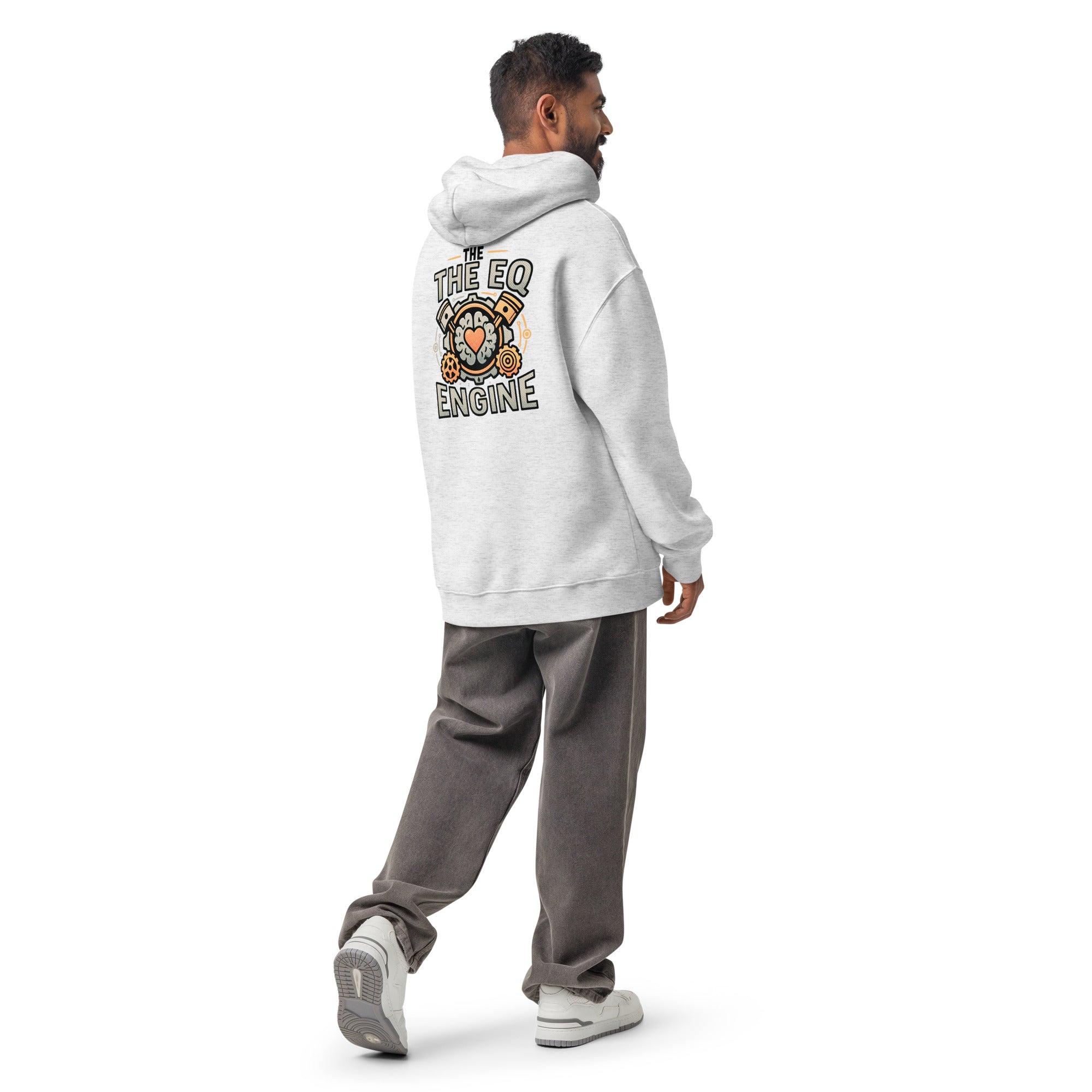 The EQ Engine | Unisex Oversized Hoodie | Zero Apologies unisex-relax-hoodie-white-heather-back-6a58daf41e7ff Hoodie