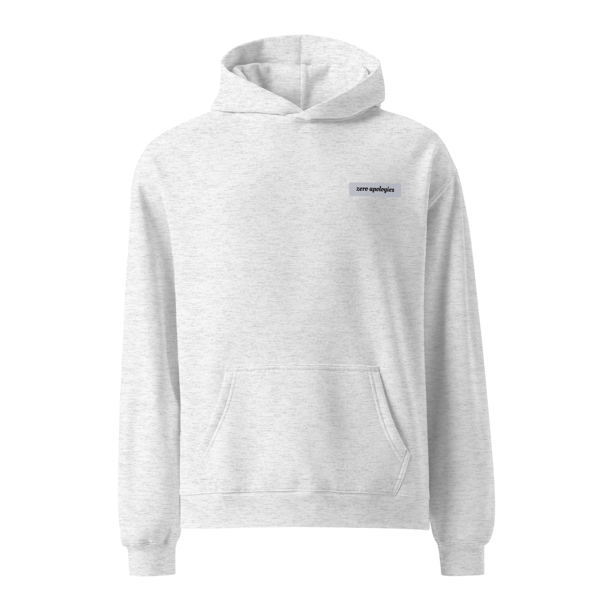 Built To Endure | Unisex Oversized Hoodie | Zero Apologies unisex-relax-hoodie-white-heather-front-6a5798ef3b6ab Hoodie