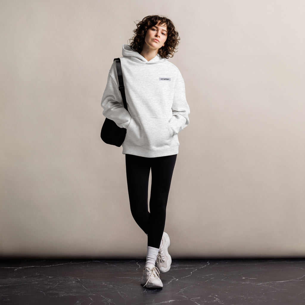 Built To Endure | Unisex Oversized Hoodie | Zero Apologies unisex-relax-hoodie-white-heather-front-6a5798ef3ca4d Hoodie