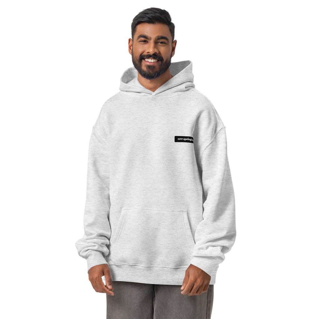 Unmatched Puzzle Master | Unisex Oversized Hoodie | Zero Apologies unisex-relax-hoodie-white-heather-front-6a58d4a25fa07 Hoodie