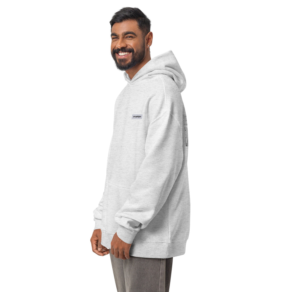 Hyperfocus Engine | Unisex Oversized Hoodie | Zero Apologies unisex-relax-hoodie-white-heather-left-front-6a58d9dedb3e8 Hoodie