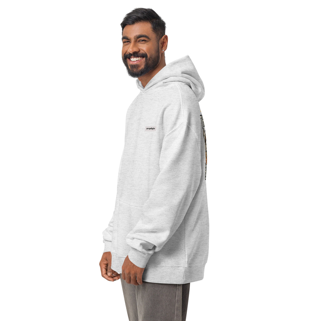 The EQ Engine | Unisex Oversized Hoodie | Zero Apologies unisex-relax-hoodie-white-heather-left-front-6a58daf4206f1 Hoodie