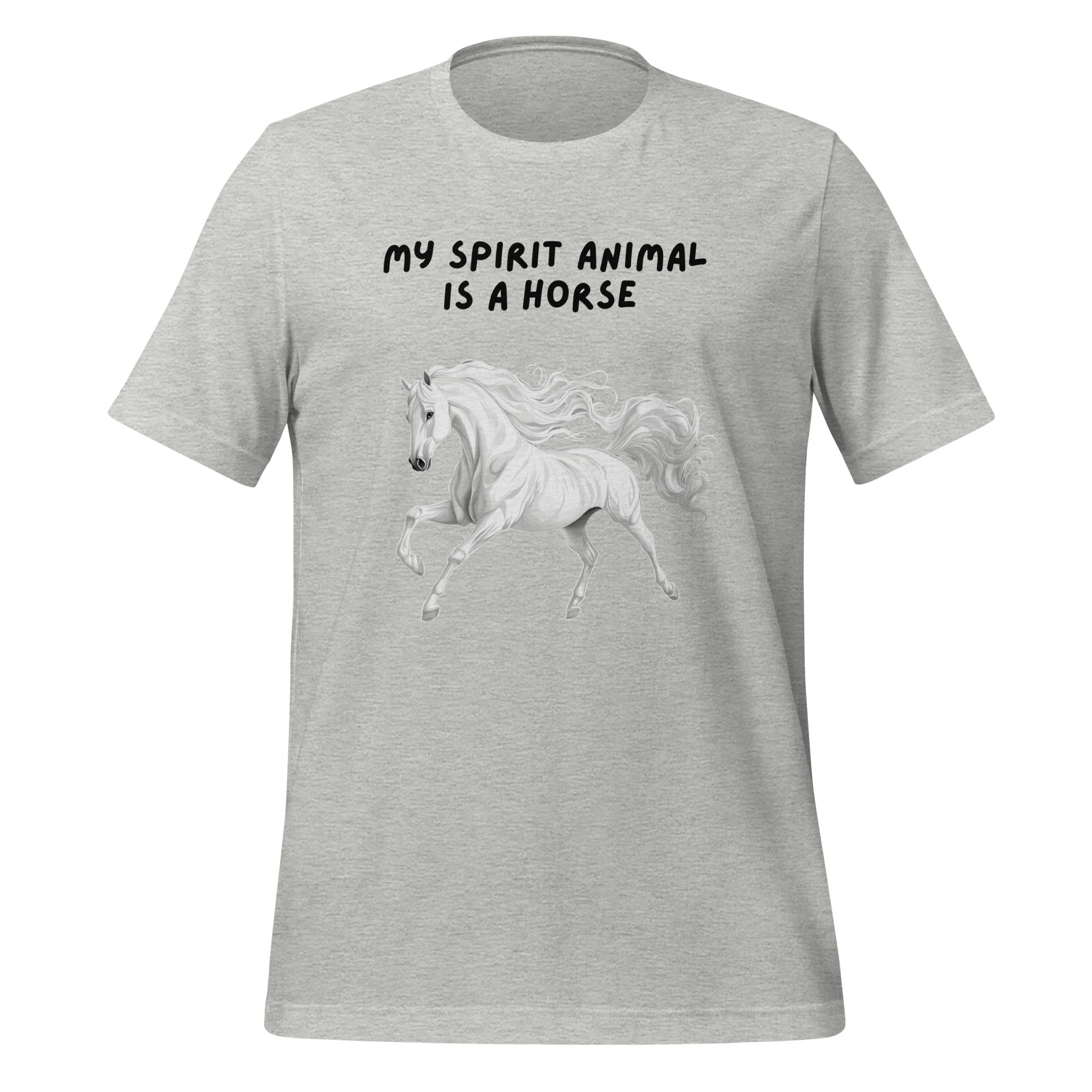 My Spirit Animal Is A Horse | T-Shirt | The Neurospicy Store Athletic Heather