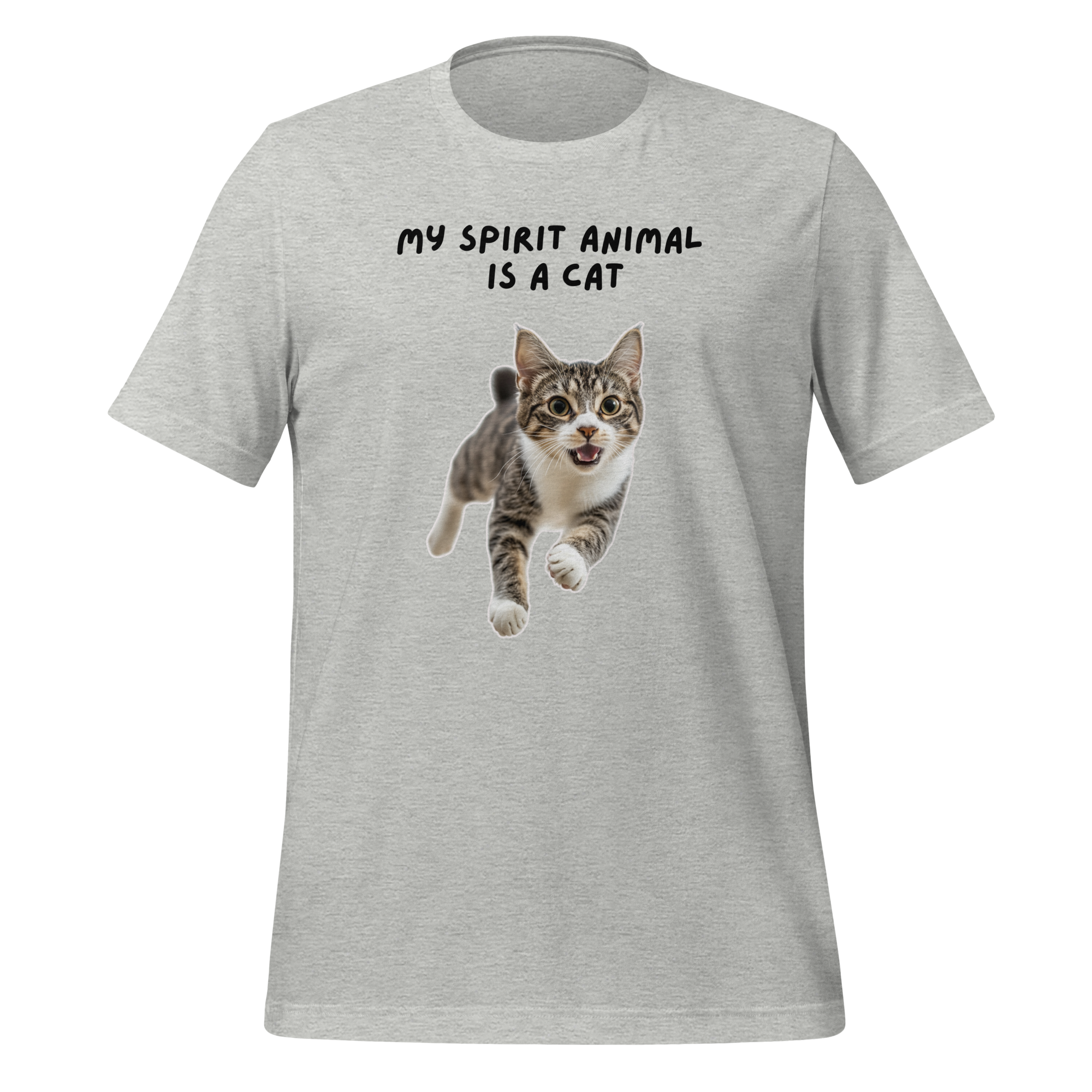 My Spirit Animal Is A Cat | T-Shirt | The Neurospicy Store Athletic Heather