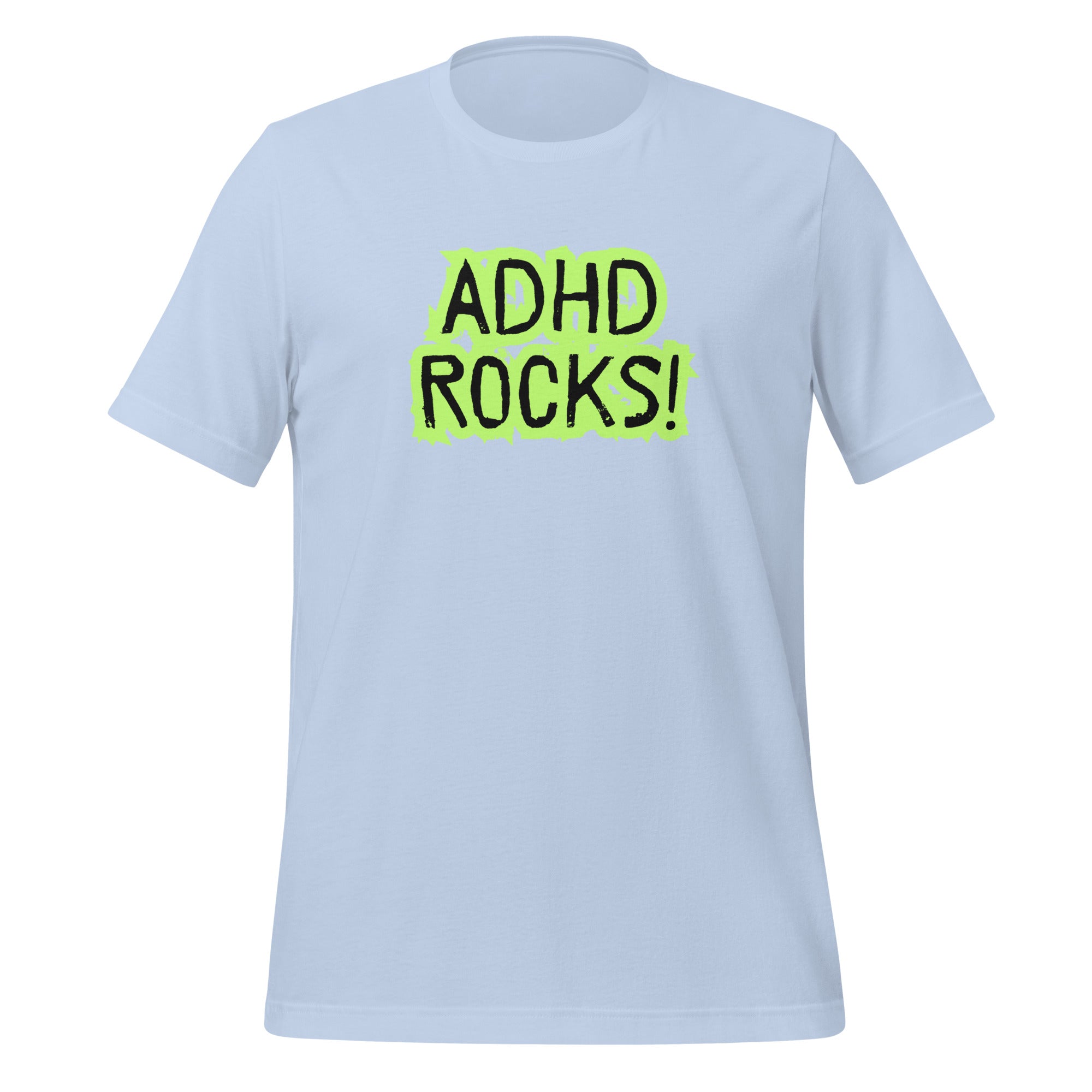 ADHD Rocks | T-Shirt | The Neurospicy Store Baby Blue