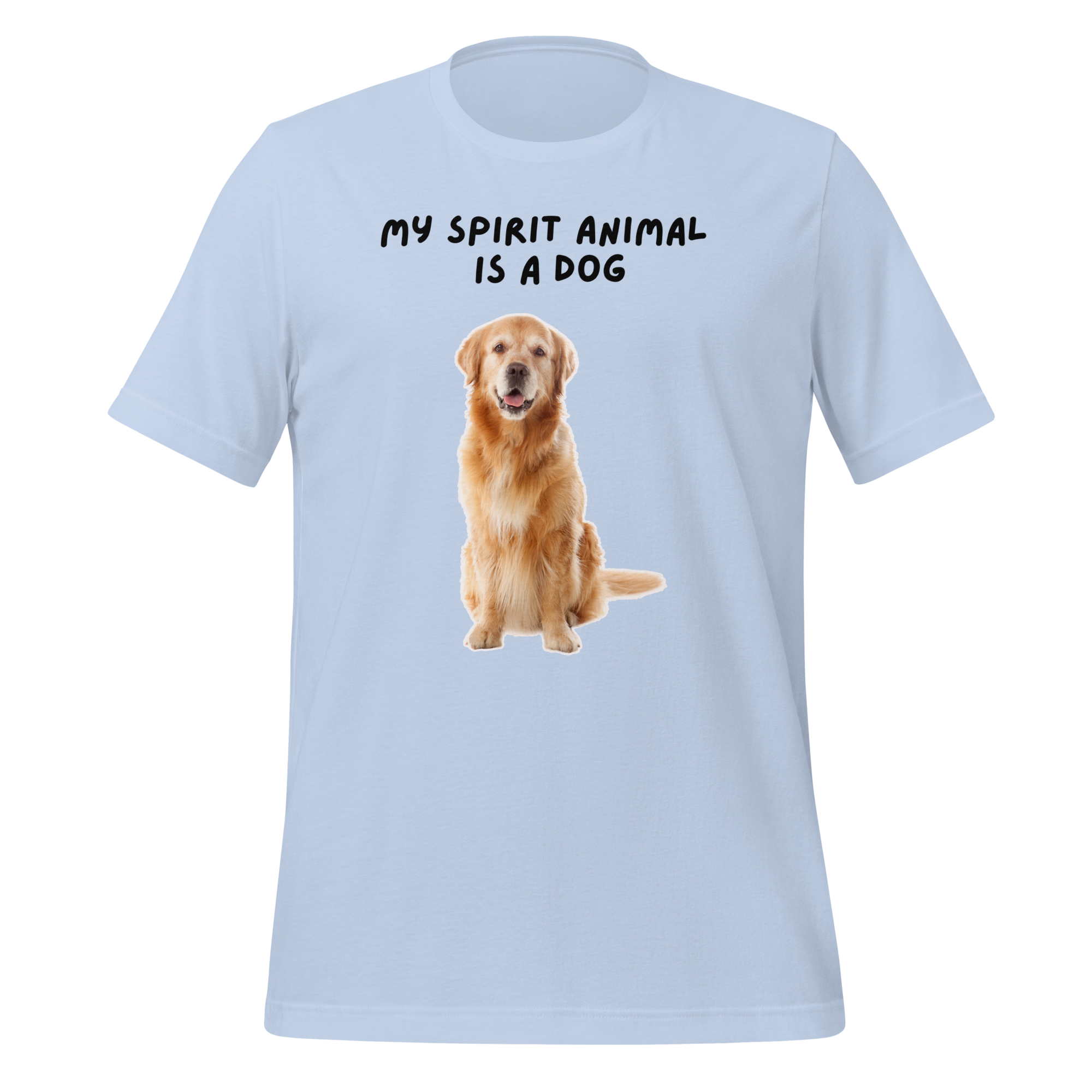 My Spirit Animal Is A Dog | T-Shirt | The Neurospicy Store Baby Blue