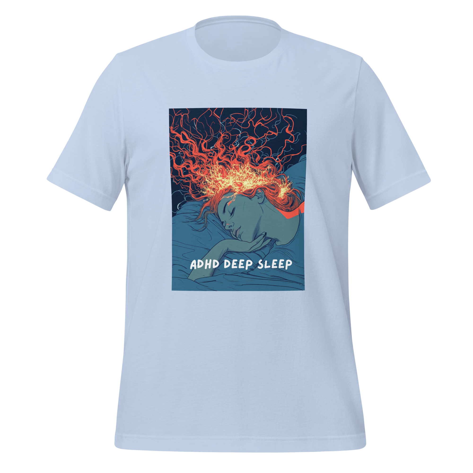 ADHD Deep Sleep | T-Shirt | The Neurospicy Store Baby Blue