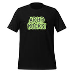 ADHD Rocks | Unisex T-Shirt | Affirmative ND Statements unisex-staple-t-shirt-black-front-67c9c7771e21e