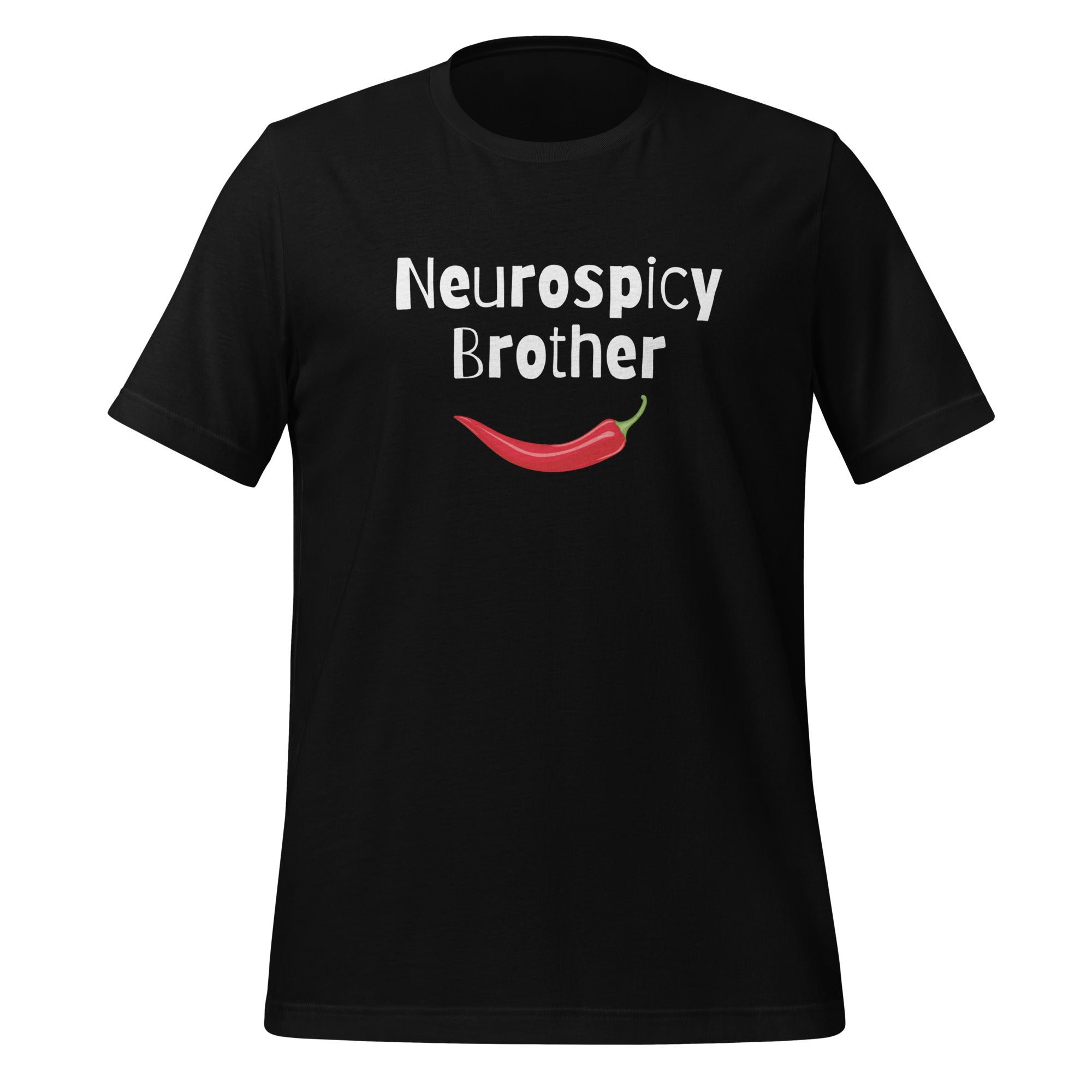 Neurospicy Brother | T-Shirt | The Neurospicy Store Black