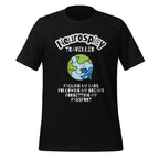 Neurospicy Traveller | T-Shirt | Why Sweat the Small Stuff? unisex-staple-t-shirt-black-front-67d180eb81d10