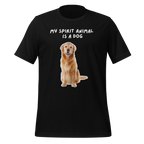 My Spirit Animal Is A Dog | Unisex T-Shirt | Spirit Animals For Every Mind unisex-staple-t-shirt-black-front-67dfaa480cf75