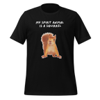 My Spirit Animal Is A Squirrel | Unisex T-Shirt | Spirit Animals for Every Mind unisex-staple-t-shirt-black-front-67e1a2cfd153d