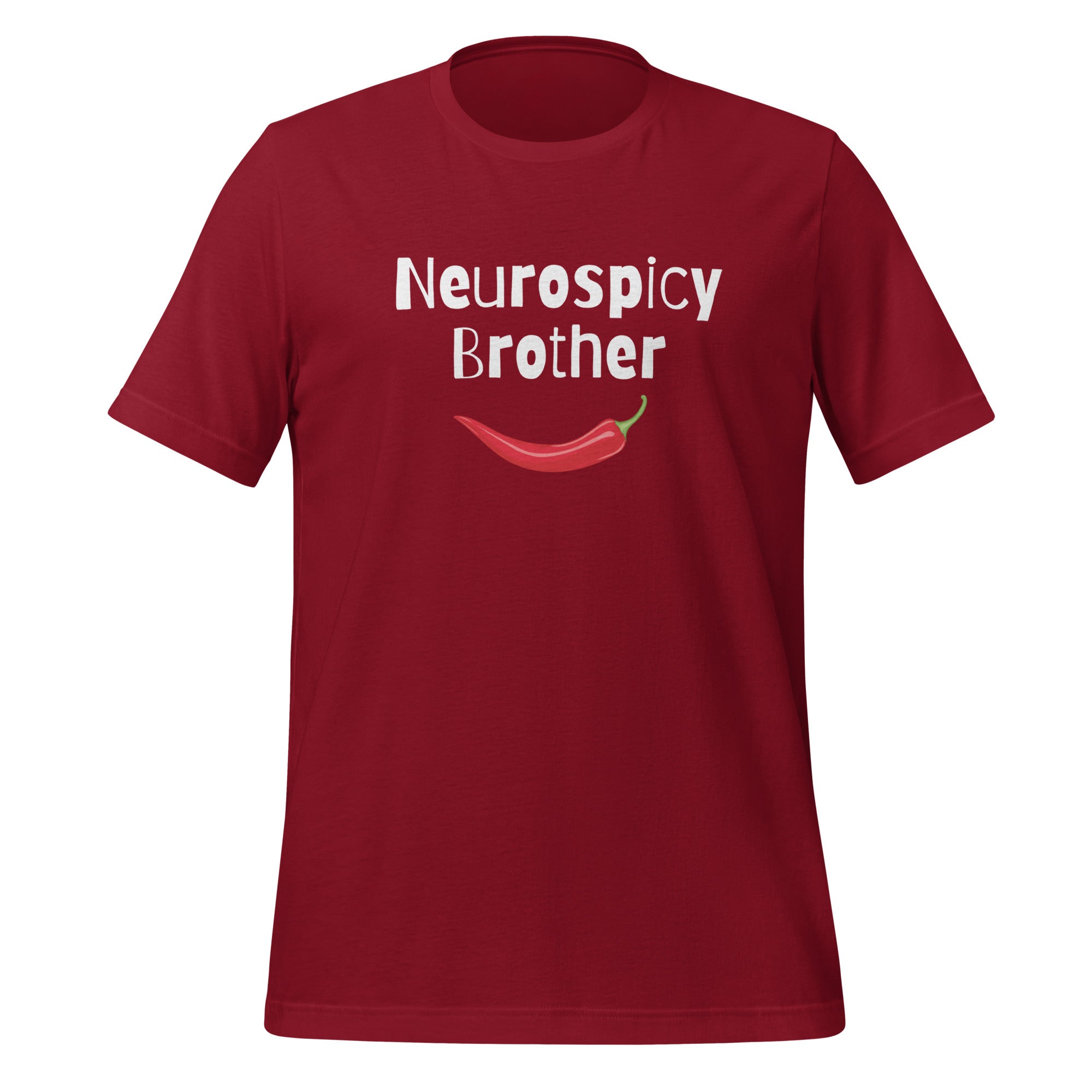 Neurospicy Brother | T-Shirt | The Neurospicy Store Cardinal
