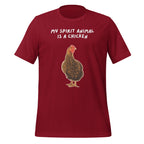 My Spirit Animal Is A Chicken | Spirit Animals | Unisex Tee unisex-staple-t-shirt-cardinal-front-67defe838c522 T-Shirt