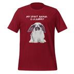 My Spirit Animal Is A Rabbit | Unisex T-Shirt | Spirit Animals For Every Mind unisex-staple-t-shirt-cardinal-front-67dfa87d7c20a