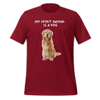 My Spirit Animal Is A Dog | Unisex T-Shirt | Spirit Animals unisex-staple-t-shirt-cardinal-front-67dfaa4817600 T-Shirt