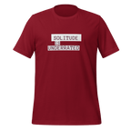 Solitude Is Underrated | Unapologetic Neurodivergent Tee unisex-staple-t-shirt-cardinal-front-67e04d3aee895 T-Shirt