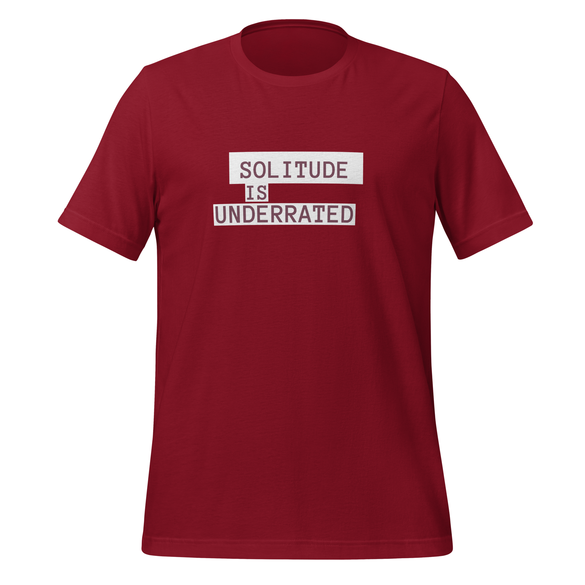 Solitude Is Underrated | T-Shirt | The Neurospicy Store Cardinal